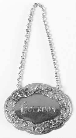 Repousse-Full Chased-Hand Chased Decanter Label