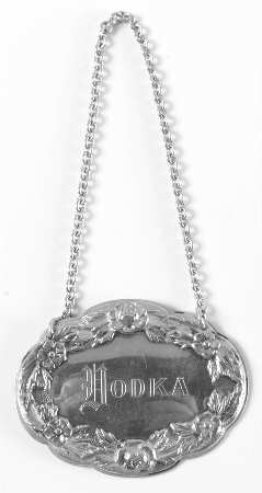Repousse-Full Chased-Hand Chased Decanter Label