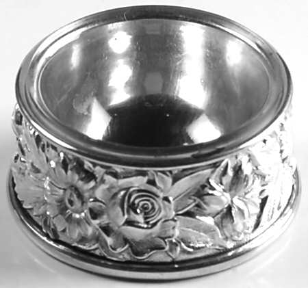 Repousse-Full Chased-Hand Chased Individual Open Salt