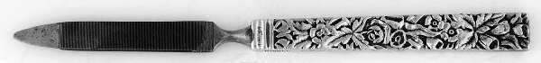 Repousse-Full Chased-Hand Chased Hollow Handle Nail File