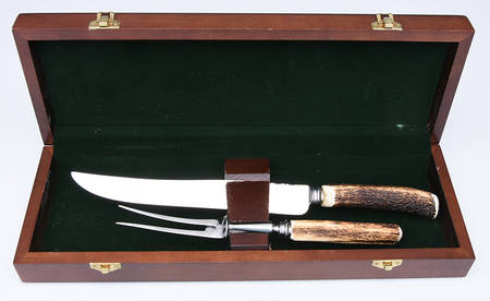 Stag (Stainless) 2 Piece Large Carving Set,Stainless Blade w/Box