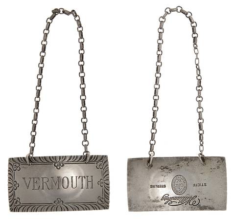 Williamsburg (Sterling, Hollowware) Decanter Label