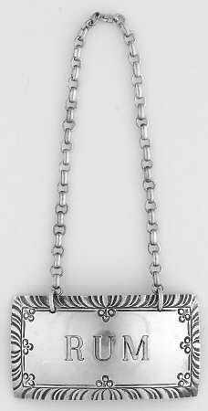 Williamsburg (Sterling, Hollowware) Decanter Label