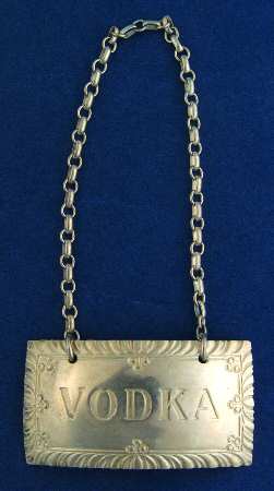 Williamsburg (Sterling, Hollowware) Decanter Label