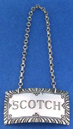 Williamsburg (Sterling, Hollowware) Decanter Label