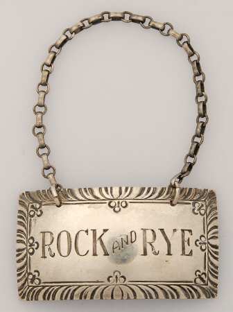 Williamsburg (Sterling, Hollowware) Decanter Label