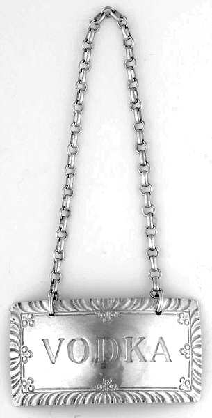 Williamsburg (Sterling, Hollowware) Decanter Label