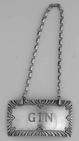Williamsburg (Sterling, Hollowware) Decanter Label