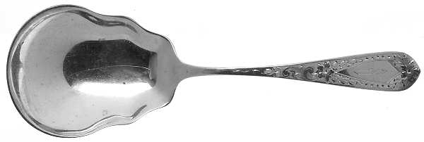 Betsy Patterson-Eng (Sterling, 1932, Monograms) Solid Salad Serving Spoon