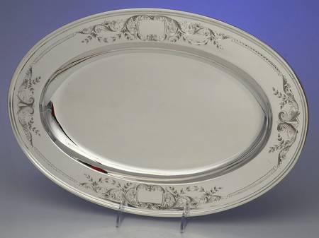 Mayflower (Sterling, Hollowware) 17" Oval Serving Platter