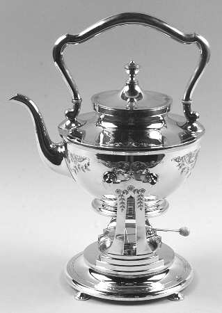 Mayflower (Sterling, Hollowware) Kettle, Stand & Burner