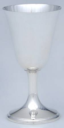 Calvert-Old Maryland Plain (Sterling, Hollowware) Wine Goblet