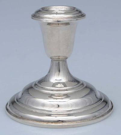 Calvert-Old Maryland Plain (Sterling, Hollowware) Weighted Candleholder