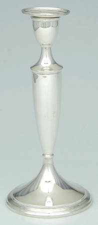 Calvert-Old Maryland Plain (Sterling, Hollowware) 10" Weighted Candlestick