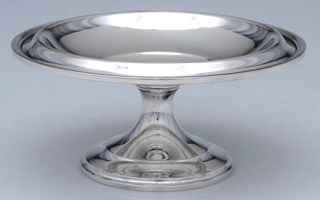 Calvert-Old Maryland Plain (Sterling, Hollowware) Round Compote (Height X Width)