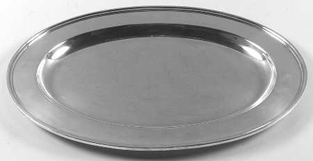 Calvert-Old Maryland Plain (Sterling, Hollowware) Medium Sterling Oval Platter