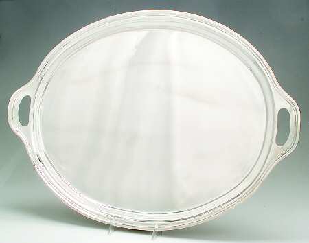 Calvert-Old Maryland Plain (Sterling, Hollowware) Large Waiter Tray