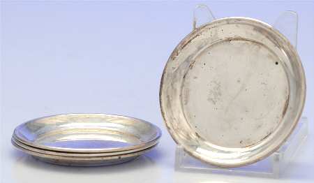 Calvert-Old Maryland Plain (Sterling, Hollowware) Butter Pat - Set of 4
