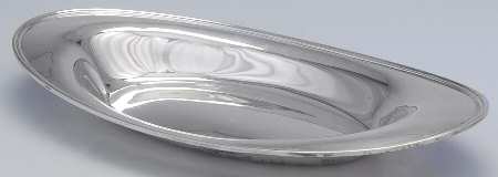 Calvert-Old Maryland Plain (Sterling, Hollowware) 11" Bread Tray