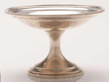 Calvert-Old Maryland Plain (Sterling, Hollowware) Round Compote (Height X Width)
