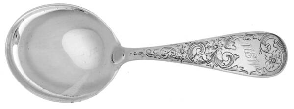 Old Maryland-Engv (Sterling, 1936, Monograms)  Small Baby Spoon