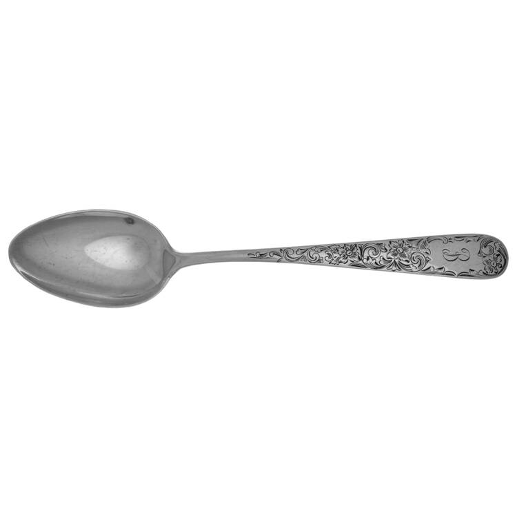Old Maryland-Engv (Sterling, 1936, Monograms)  Youth Five O'Clock Spoon
