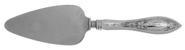 Lady Claire-Hand Engr(Sterling, 1925, Monograms) Cheese Server with Stainless Blade