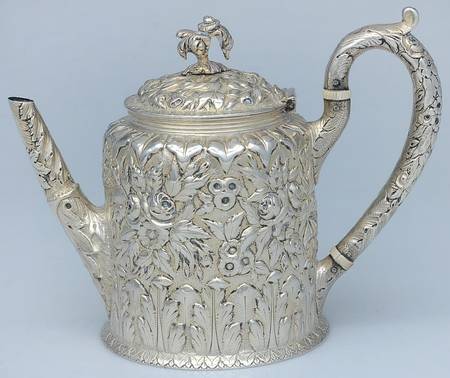 Repousse (Coin, Hollowware, No Landscape) Teapot