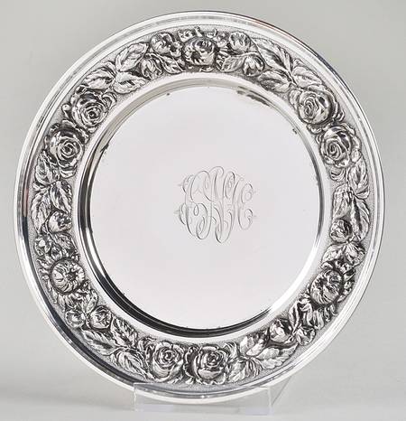Stieff Rose (Sterling, 1892, Hollowware) Bread Plate