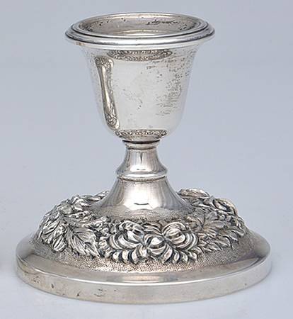 Stieff Rose (Sterling, 1892, Hollowware) Weighted Candleholder