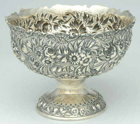 Stieff Rose (Sterling, 1892, Hollowware) 9" Fruit Serving Bowl