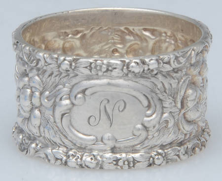 Stieff Rose (Sterling, 1892, Hollowware) Round Napkin Ring