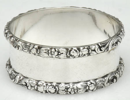 Stieff Rose (Sterling, 1892, Hollowware) Round Napkin Ring
