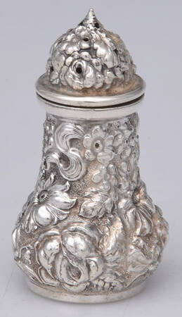 Stieff Rose (Sterling, 1892, Hollowware) Individual Salt Shaker