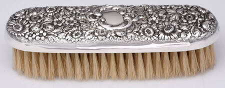 Stieff Rose (Sterling, 1892, Hollowware) Clothes Brush