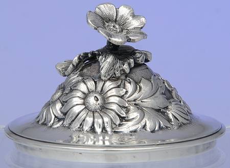 Stieff Rose (Sterling, 1892, Hollowware) Lid for Sugar Bowl