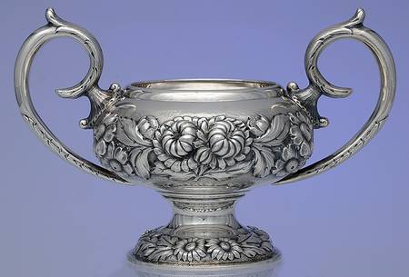 Stieff Rose (Sterling, 1892, Hollowware) Sugar Bowl No Lid