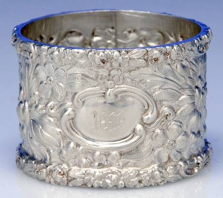 Stieff Rose (Sterling, 1892, Hollowware) Round Napkin Ring