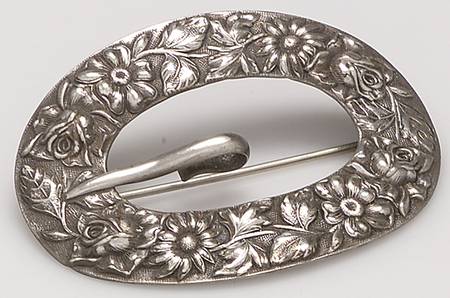 Stieff Rose (Sterling, 1892, Hollowware) Belt Buckle/Pin