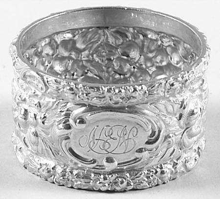 Stieff Rose (Sterling, 1892, Hollowware) Round Napkin Ring