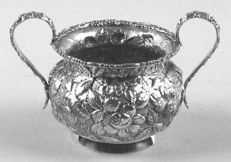 Stieff Rose (Sterling, 1892, Hollowware) Mini Open Sugar Bowl