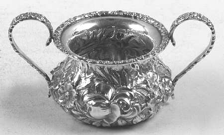 Stieff Rose (Sterling, 1892, Hollowware) Mini Open Sugar Bowl