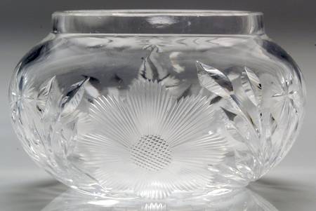 Stieff Rose (Sterling, 1892, Hollowware) Dresser Jar with Crystal Bowl No Sterliing Lid