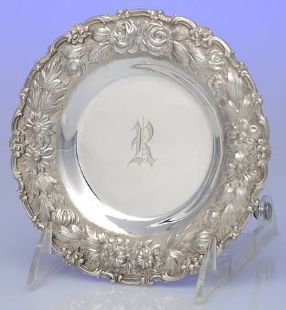 Stieff Rose (Sterling, 1892, Hollowware) Bread Plate