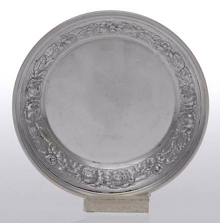 Stieff Rose (Sterling, 1892, Hollowware) Sterling Butter Pat