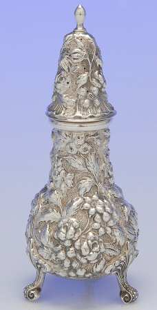 Stieff Rose (Sterling, 1892, Hollowware) Pepper Shaker