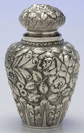 Stieff Rose (Sterling, 1892, Hollowware) Muffineer