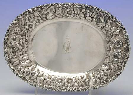 Stieff Rose (Sterling, 1892, Hollowware) Underplate for Gravy Boat