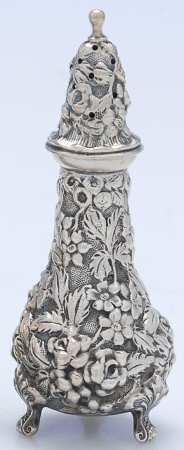 Stieff Rose (Sterling, 1892, Hollowware) Pepper Shaker