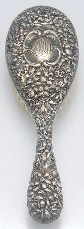 Stieff Rose (Sterling, 1892, Hollowware) Hair Brush